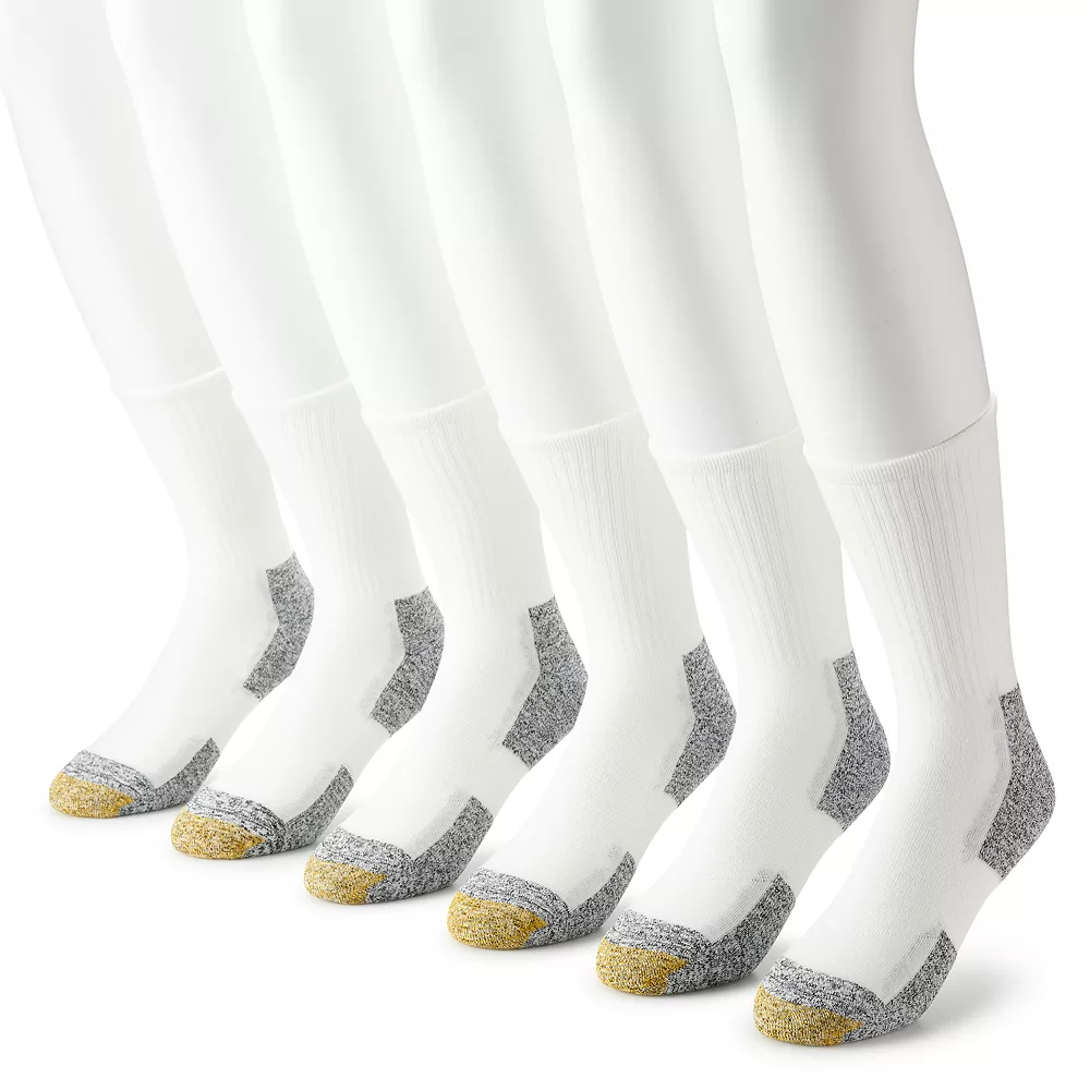 Men's GOLDTOE® 6-pack Sports Short Crew Socks 5 Men's GOLDTOE® 6-pack Sports Short Crew Socks - Image 3