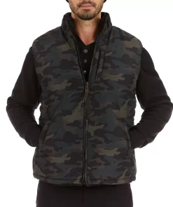 Men's Smith's Workwear Camouflage Sherpa-Lined Vest