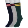 Men's Sonoma Goods For Life® 3-pack Casual Active Socks -Casual Outfits For Men Elegant store 5166841 Athletic Stripes