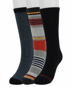 Men's Sonoma Goods For Life® 3-pack Casual Active Socks -Casual Outfits For Men Elegant store 5166841 Blacknavyred
