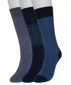 Men's Sonoma Goods For Life® 3-pack Casual Active Socks -Casual Outfits For Men Elegant store 5166841 Navy Textures