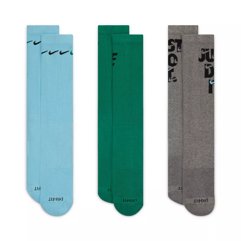 Men's Nike Everyday Plus Cushioned 3-Pack Crew Socks 7 Men's Nike Everyday Plus Cushioned 3-Pack Crew Socks - Image 5