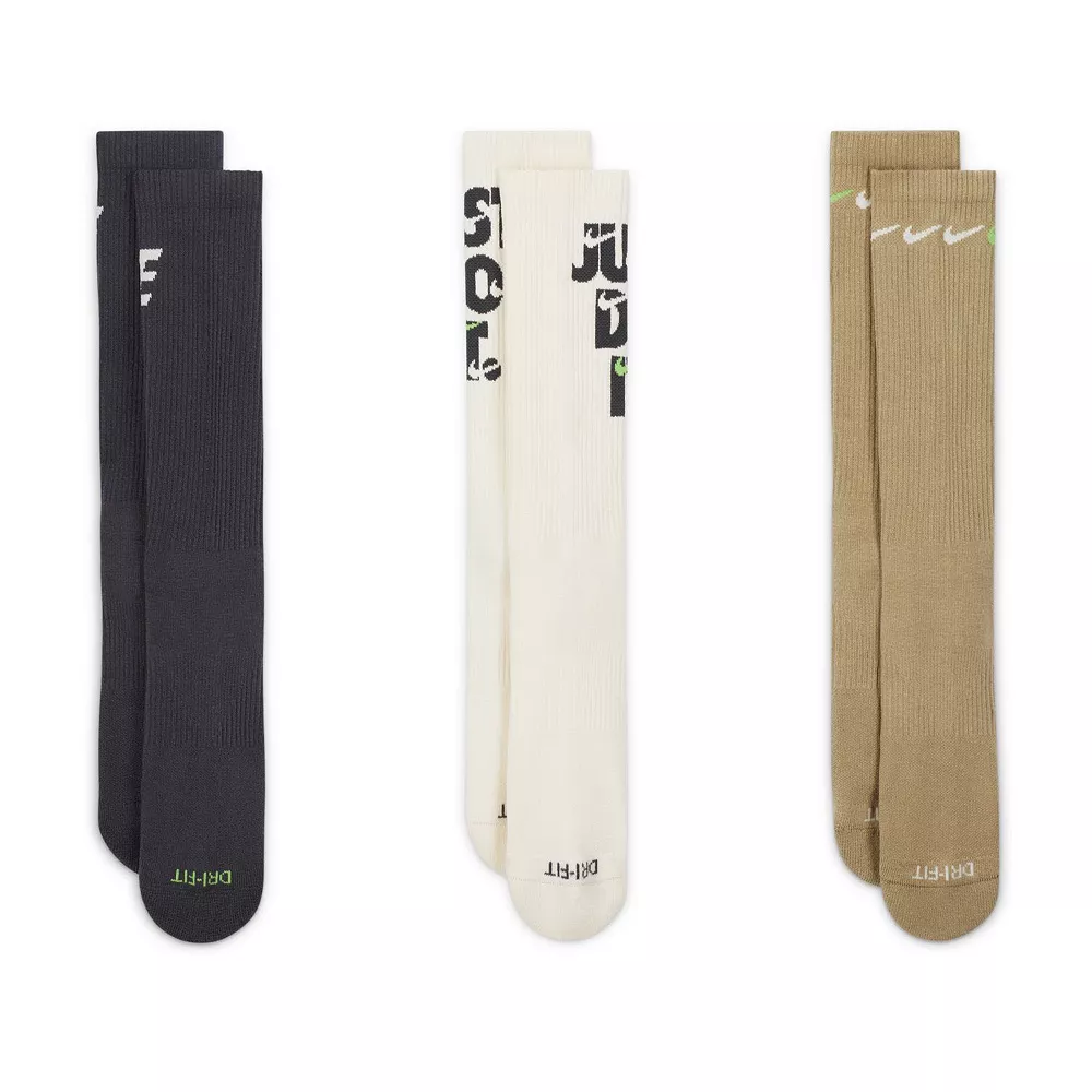 Men's Nike Everyday Plus Cushioned 3-Pack Crew Socks 10 Men's Nike Everyday Plus Cushioned 3-Pack Crew Socks - Image 8