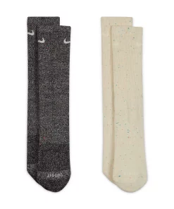 Unisex Nike Everyday Plus Dri-FIT Cushioned Crew Socks -Casual Outfits For Men Elegant store 5182359 Coconut Milk