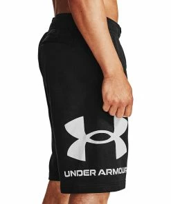 Men's Under Armour Rival Fleece Big Logo Shorts 17 Men's Under Armour Rival Fleece Big Logo Shorts -Casual Outfits For Men Elegant store 5201675 Black
