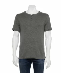 Men's Apt. 9® Core Classic-Fit Henley 14 Men's Apt. 9® Core Classic-Fit Henley -Casual Outfits For Men Elegant store 5211560 Dark Gray
