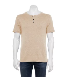 Men's Apt. 9® Core Classic-Fit Henley 15 Men's Apt. 9® Core Classic-Fit Henley -Casual Outfits For Men Elegant store 5211560 Oatmeal