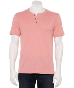 Men's Apt. 9® Core Classic-Fit Henley 20 Men's Apt. 9® Core Classic-Fit Henley -Casual Outfits For Men Elegant store 5211560 Peach