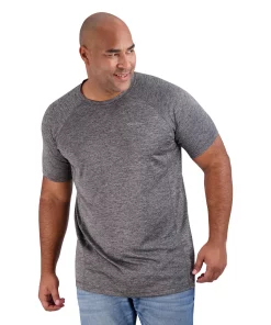 Big & Tall Eddie Bauer Resolution Classic-Fit Performance Crewneck Tee -Casual Outfits For Men Elegant store 5212118 Black