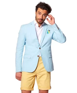Men's OppoSuits Modern-Fit Novelty Summer Blazer -Casual Outfits For Men Elegant store 5237065 Birdie Blue