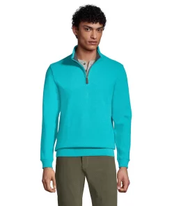 Big & Tall Lands' End Bedford Classic-Fit Ribbed Quarter-Zip Sweater