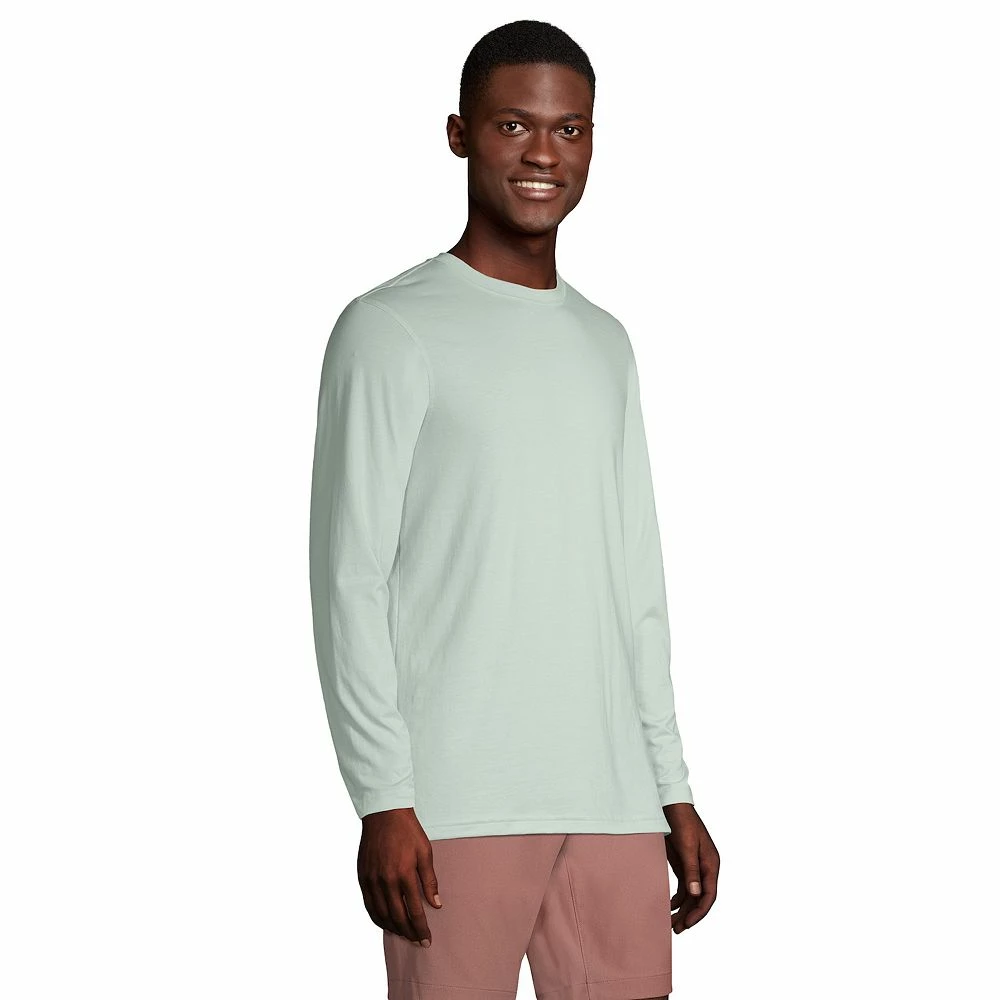 Big & Tall Lands' End Supima Crewneck Tee 9 Big & Tall Lands' End Supima Crewneck Tee - Image 7