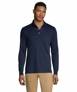 Big & Tall Lands' End Super Soft Classic-Fit Supima Pocket Polo