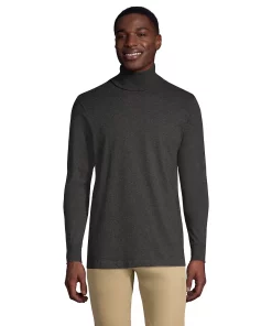 Big & Tall Lands' End Super-T Classic-Fit Turtleneck