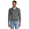 Big & Tall Lands' End Fine-Gauge Supima Cotton V-Neck Sweater