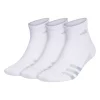 Men's adidas 3-pack Superlite Stripe 3 Quarter Socks -Casual Outfits For Men Elegant store 5262287 White Clear Onix