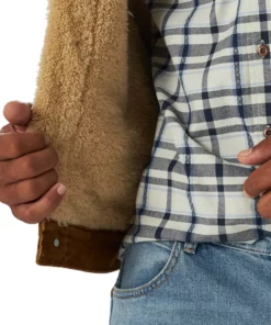 Men's Wrangler Sherpa-Lined Corduroy Jacket 14 Men's Wrangler Sherpa-Lined Corduroy Jacket -Casual Outfits For Men Elegant store 5262779 ALT3