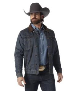 Men's Wrangler Sherpa-Lined Corduroy Jacket 11 Men's Wrangler Sherpa-Lined Corduroy Jacket -Casual Outfits For Men Elegant store 5262779 Rustic