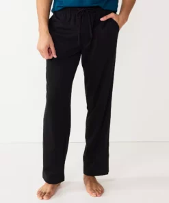 Men's Sonoma Goods For Life® Knit Pajama Pants -Casual Outfits For Men Elegant store 5271170 Black