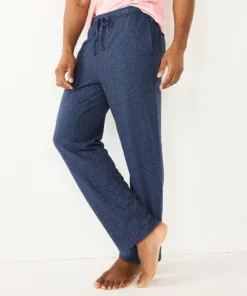 Men's Sonoma Goods For Life® Knit Pajama Pants -Casual Outfits For Men Elegant store 5271170 Navy Herringbone