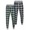 Big & Tall Hanes 2-pack Flannel Jogger Sleep Pants 1 Big & Tall Hanes 2-pack Flannel Jogger Sleep Pants -Casual Outfits For Men Elegant store 5272738 Green