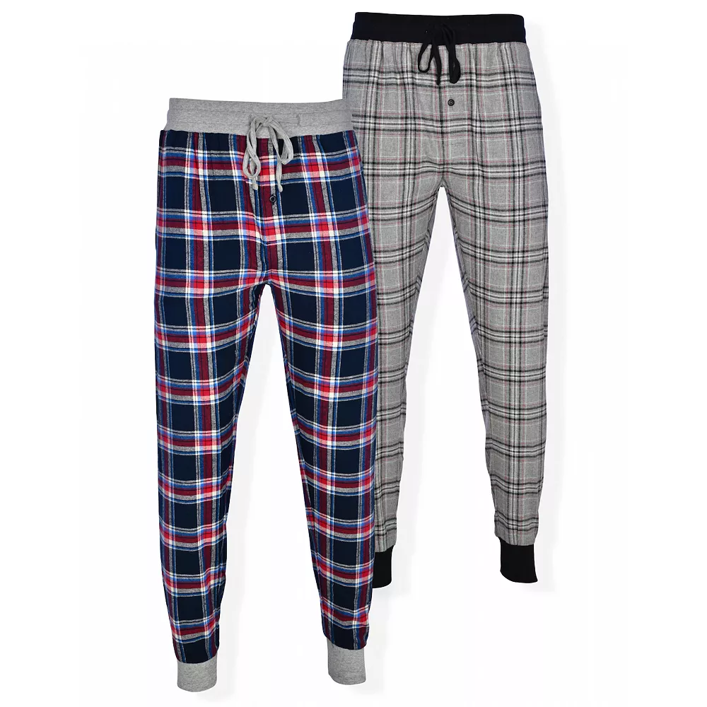 Big & Tall Hanes 2-pack Flannel Jogger Sleep Pants 5 Big & Tall Hanes 2-pack Flannel Jogger Sleep Pants - Image 3