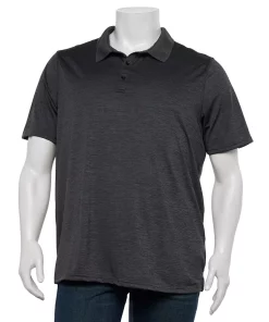 Big & Tall Apt. 9 Regular-Fit Performance Polo -Casual Outfits For Men Elegant store 5280571 Charcoal