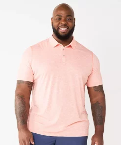 Big & Tall Apt. 9 Regular-Fit Performance Polo -Casual Outfits For Men Elegant store 5280571 Orange