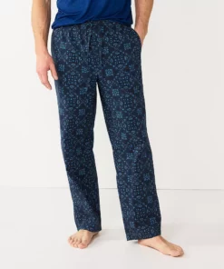 Men's Sonoma Goods For Life® Brushed Poplin Print Pajama Pants 16 Men's Sonoma Goods For Life® Brushed Poplin Print Pajama Pants -Casual Outfits For Men Elegant store 5281147 Black Bandana