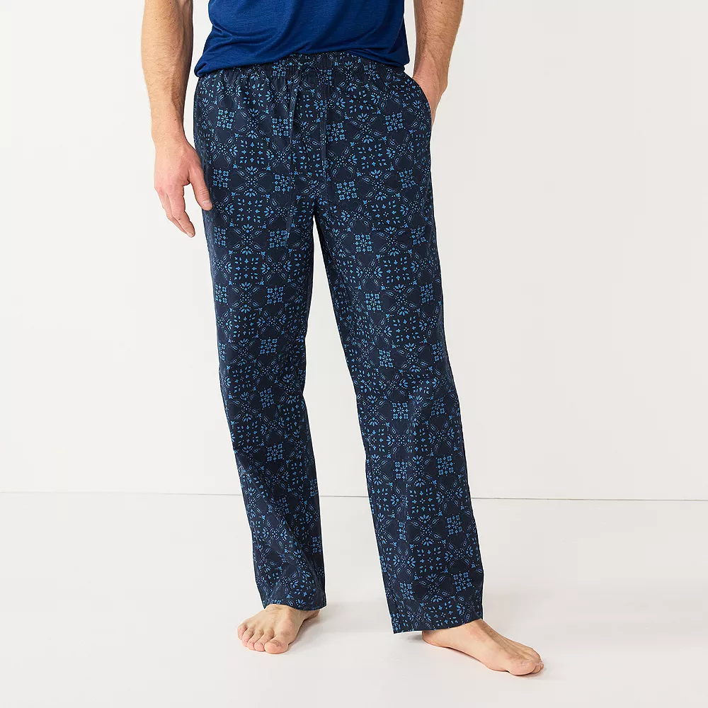 Men's Sonoma Goods For Life® Brushed Poplin Print Pajama Pants 6 Men's Sonoma Goods For Life® Brushed Poplin Print Pajama Pants - Image 4