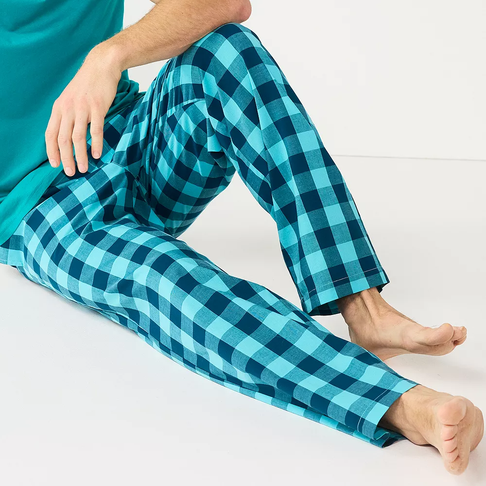 Men's Sonoma Goods For Life® Brushed Poplin Print Pajama Pants 4 Men's Sonoma Goods For Life® Brushed Poplin Print Pajama Pants - Image 2