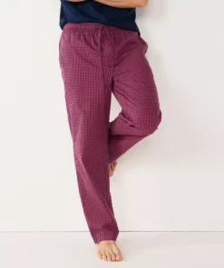Men's Sonoma Goods For Life® Brushed Poplin Print Pajama Pants 15 Men's Sonoma Goods For Life® Brushed Poplin Print Pajama Pants -Casual Outfits For Men Elegant store 5281147 Mini Red Gingham