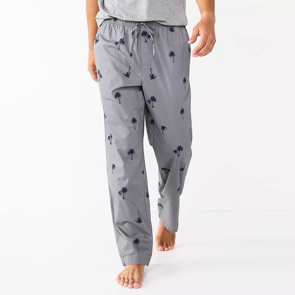 Men's Sonoma Goods For Life® Brushed Poplin Print Pajama Pants 10 Men's Sonoma Goods For Life® Brushed Poplin Print Pajama Pants - Image 8