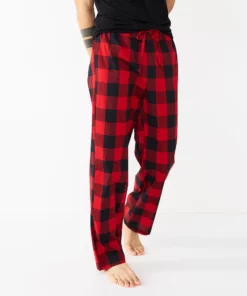 Men's Sonoma Goods For Life® Brushed Poplin Print Pajama Pants 18 Men's Sonoma Goods For Life® Brushed Poplin Print Pajama Pants -Casual Outfits For Men Elegant store 5281147 Red Buff Check