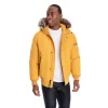 Men's London Fog Short Snorkel Hooded Bomber Jacket -Casual Outfits For Men Elegant store 5301225 Yellow