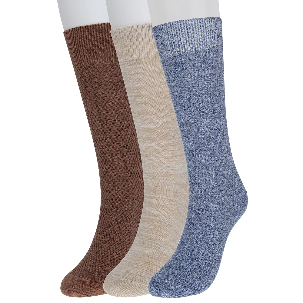 Men's Sonoma Goods For Life® 3-pack Marled Crew Socks 4 Men's Sonoma Goods For Life® 3-pack Marled Crew Socks - Image 2