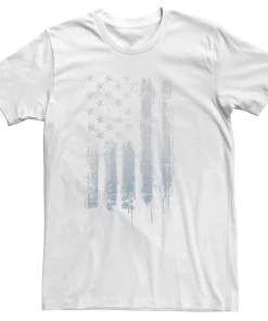 Big & Tall Americana Rustic American Flag Paint Drip Tee