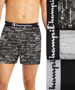 Men's Champion 3-Pack Cotton Stretch Knit Boxers