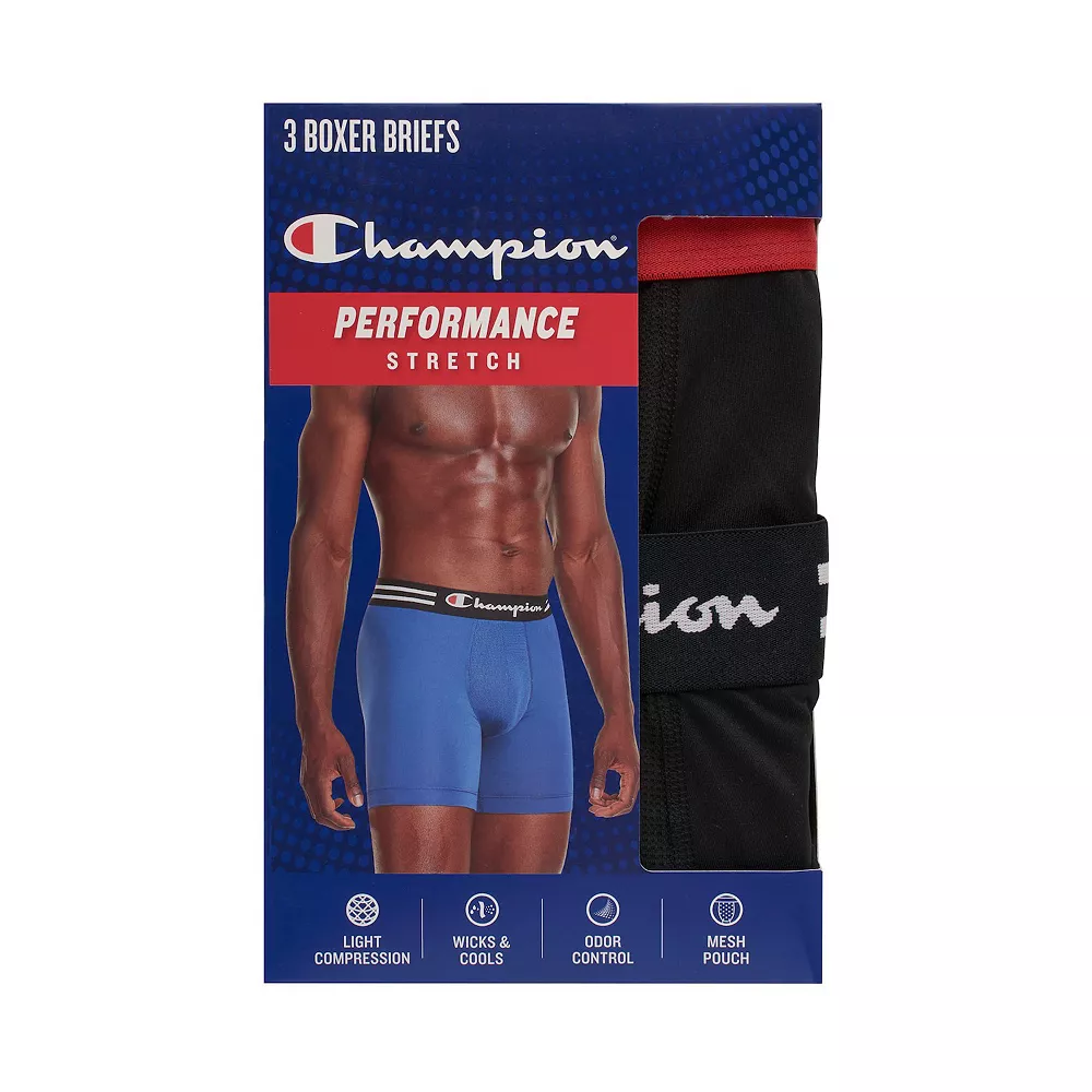 Men's Champion 3-Pack Performance Boxer Brief 6 Men's Champion 3-Pack Performance Boxer Brief - Image 4