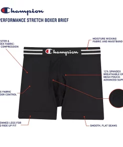Men's Champion 3-Pack Performance Boxer Brief 15 Men's Champion 3-Pack Performance Boxer Brief -Casual Outfits For Men Elegant store 5471384 ALT3