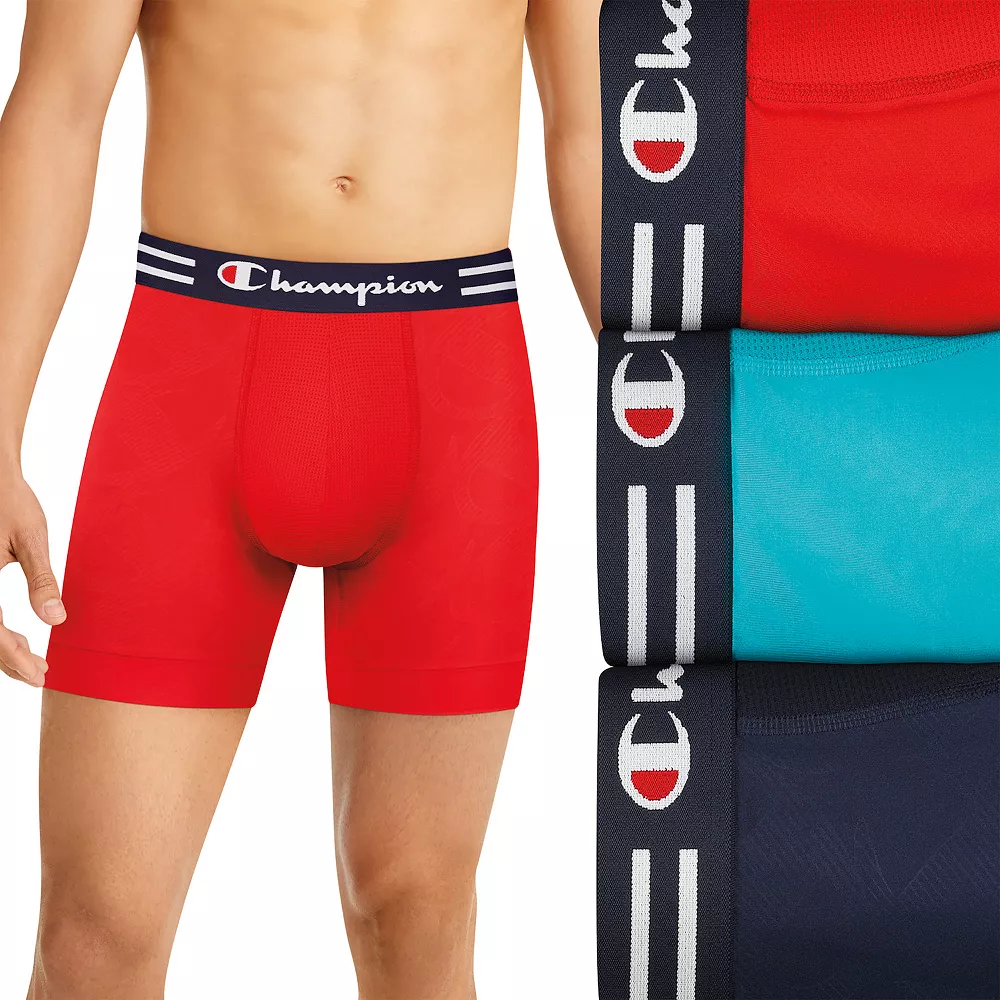 Men's Champion 3-Pack Performance Boxer Brief 4 Men's Champion 3-Pack Performance Boxer Brief - Image 2