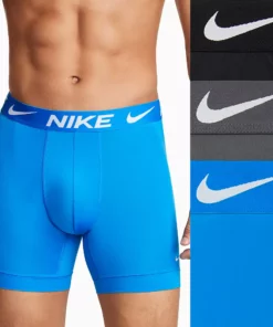 Men's Nike Dri-FIT Essential 3-pack Microfiber Long-Leg Boxer Briefs