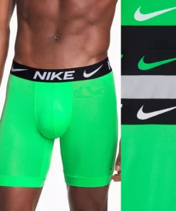 Men's Nike Dri-FIT Essential 3-pack Microfiber Long-Leg Boxer Briefs 12 Men's Nike Dri-FIT Essential 3-pack Microfiber Long-Leg Boxer Briefs -Casual Outfits For Men Elegant store 5519235 Electric Algae Wolf