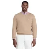 Men's IZOD V-Neck Sweater -Casual Outfits For Men Elegant store 5529345 Camel Heather