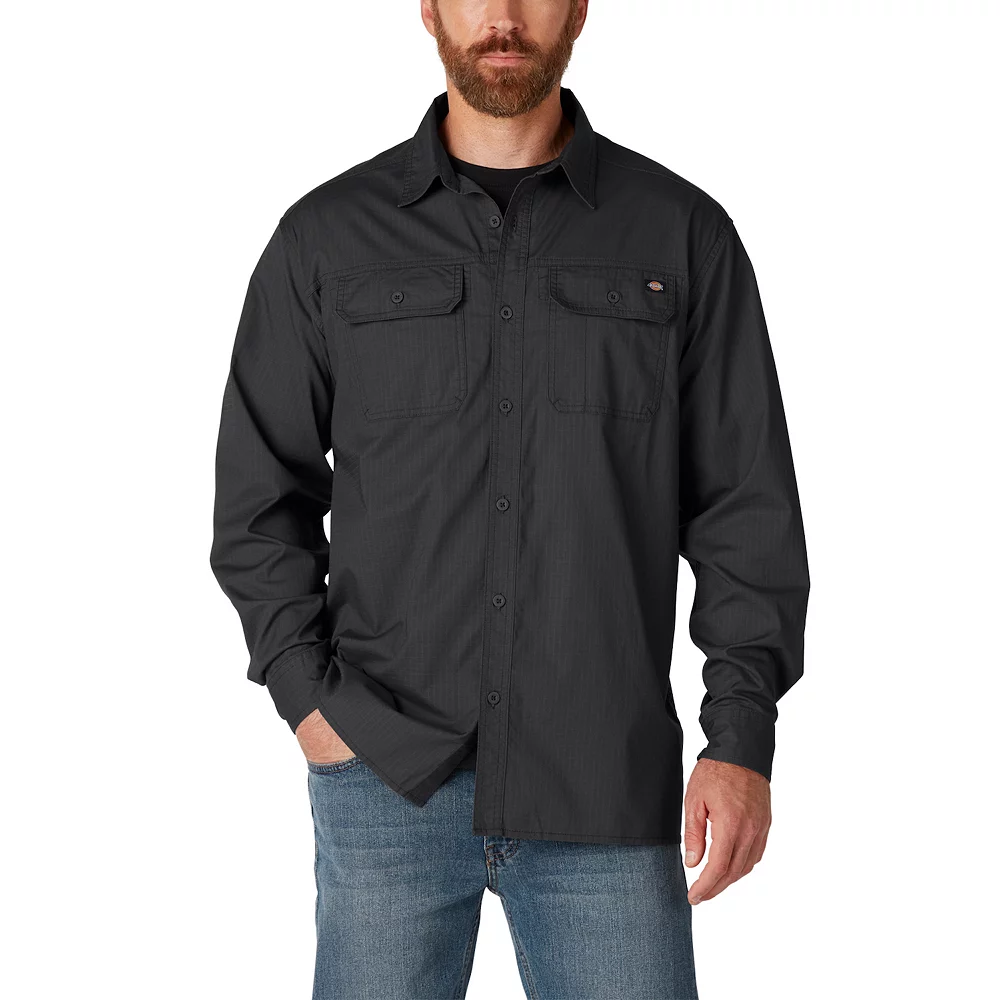 Men's Dickies FLEX Relaxed-Fit Ripstop Flannel Button-Down Shirt 4 Men's Dickies FLEX Relaxed-Fit Ripstop Flannel Button-Down Shirt - Image 2