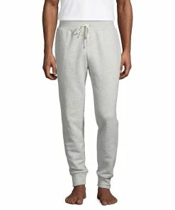 Big & Tall Lands' End Serious Sweats Jogger Pants -Casual Outfits For Men Elegant store 5583377 Gray Heather