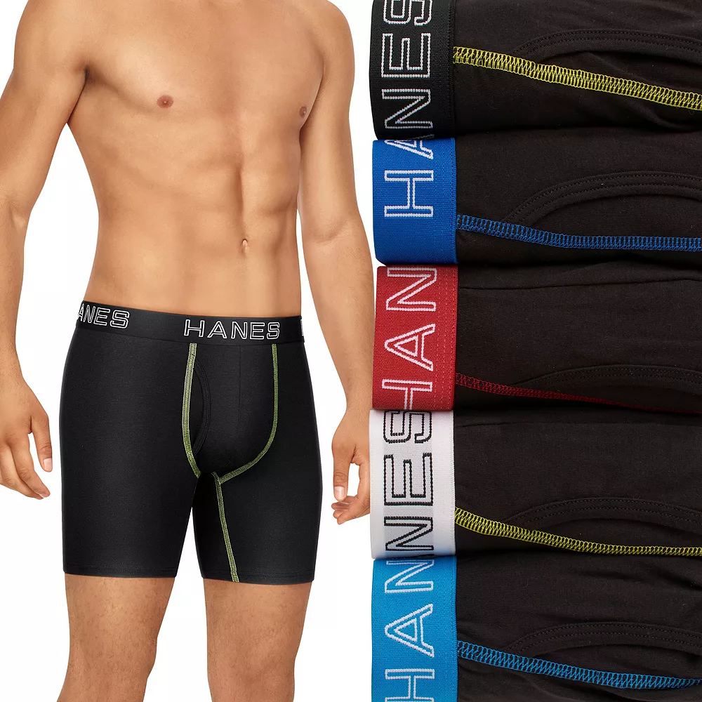 Men's Hanes Ultimate® 5-Pack Stretch Boxer Brief 3 Men's Hanes Ultimate® 5-Pack Stretch Boxer Brief