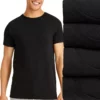 Men's Hanes Ultimate® 4-Pack Comfort-Fit Stretch Crewneck Tees 1 Men's Hanes Ultimate® 4-Pack Comfort-Fit Stretch Crewneck Tees -Casual Outfits For Men Elegant store 5616275 Black