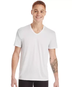Men's Hanes Ultimate® 4-Pack X-Temp™ Mesh V-Neck Tees