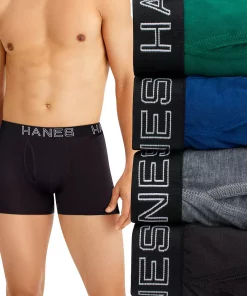 Men's Hanes Ultimate® 4-Pack Comfort Flex Fit® Total Support Pouch™ Trunks